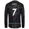 Camiseta de fútbol Manga Larga Arsenal Saka 7 Segunda Equipación 2022-23 - Hombre